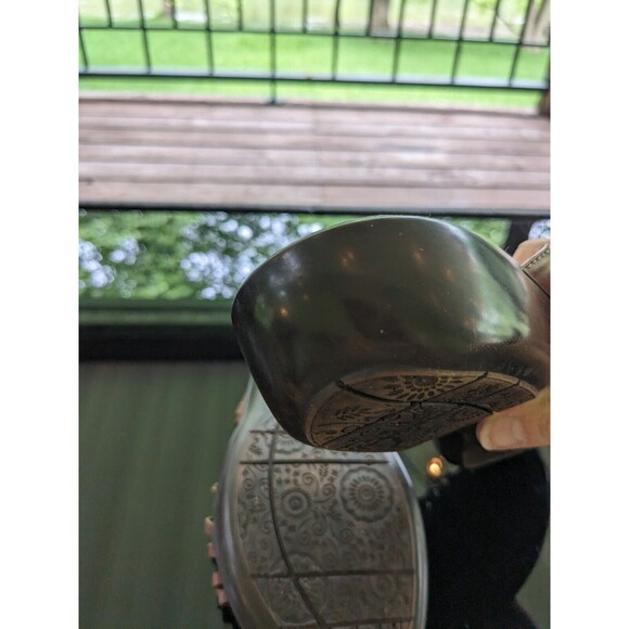 Dr Scholl's Sandals Women's sz 11 Brown Leather Woven Advanced Comfort Series - Picture 5 of 11